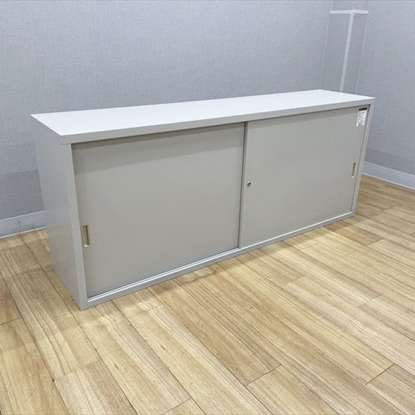 引違書庫 ワイド A4サイズ対応保管庫 コクヨ ナチュラルグレー
