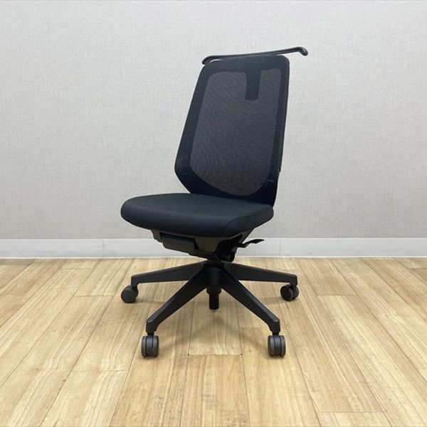 ノートチェア ハイバック プレーンメッシュ 樹脂脚 オフィスチェア 肘無 イトーキ ブラックT 28,490円