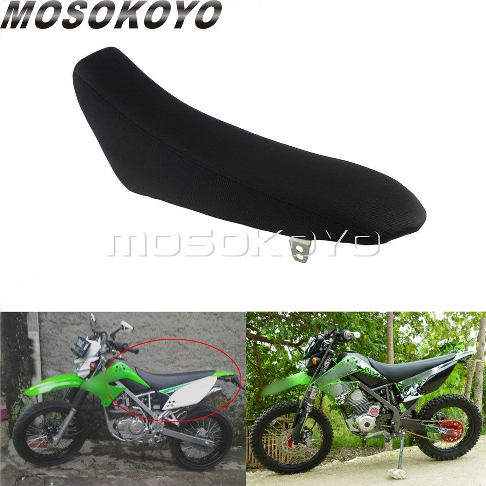 カワサキ KLX150 用 黒いオフロードシートクッション