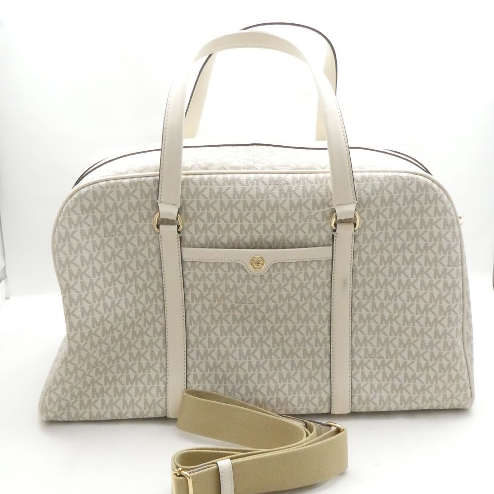 美品 MICHAEL KORS マイケルコース 35S4GTFU4B JET SET TRAVEL ウィークエンダー ラゲッジバッグ ボストンバッグ 2WAY ハンド ショルダー トラベル 旅行 AM9353
