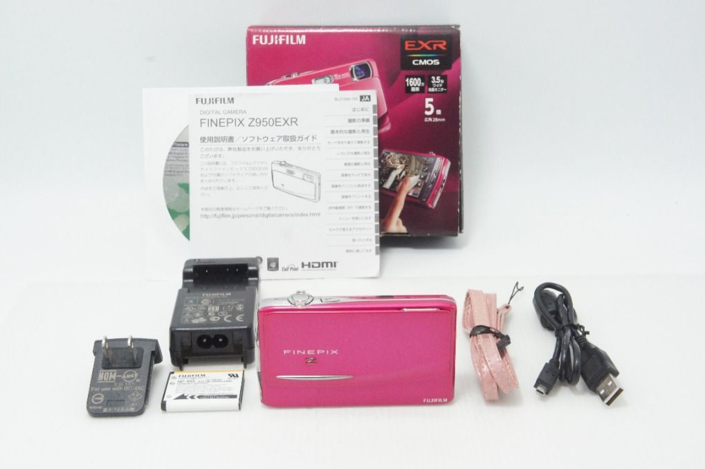 Good product FUJIFILM FinePix Z950EXR compact digital camera pink with original box, 260807r