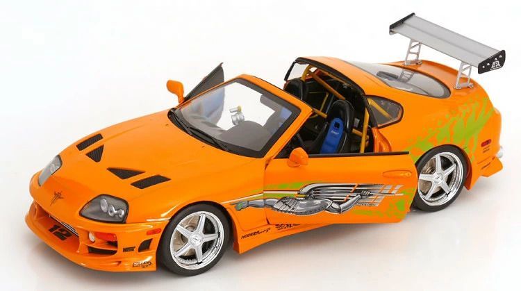 ソリド 1/18 トヨタ スープラ MK4 ブライアン ワイルドスピード 2001 オレンジ Solido Toyota Supra Brian Fast & Furious S1807609A