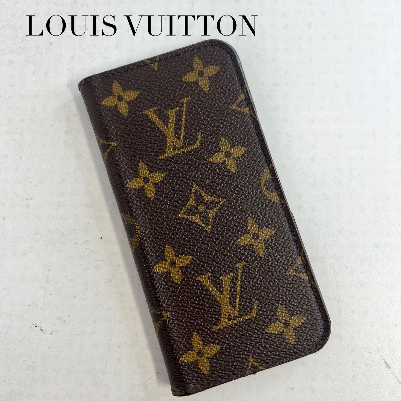 【iPhone X/XS用】LOUIS VUITTON ルイヴィトン モノグラム ケース スマホケース 携帯 手帳型