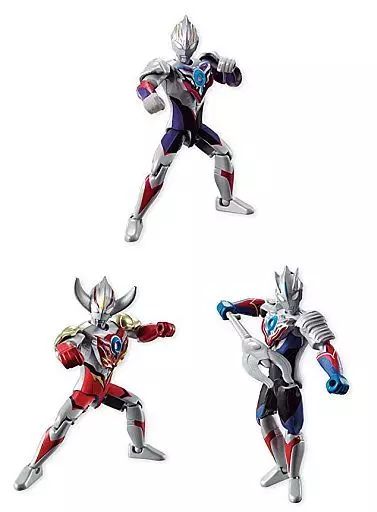 [Used] Food Toy Trading Figure Complete Set of 3 “Ultra Action Ultraman Orb”
