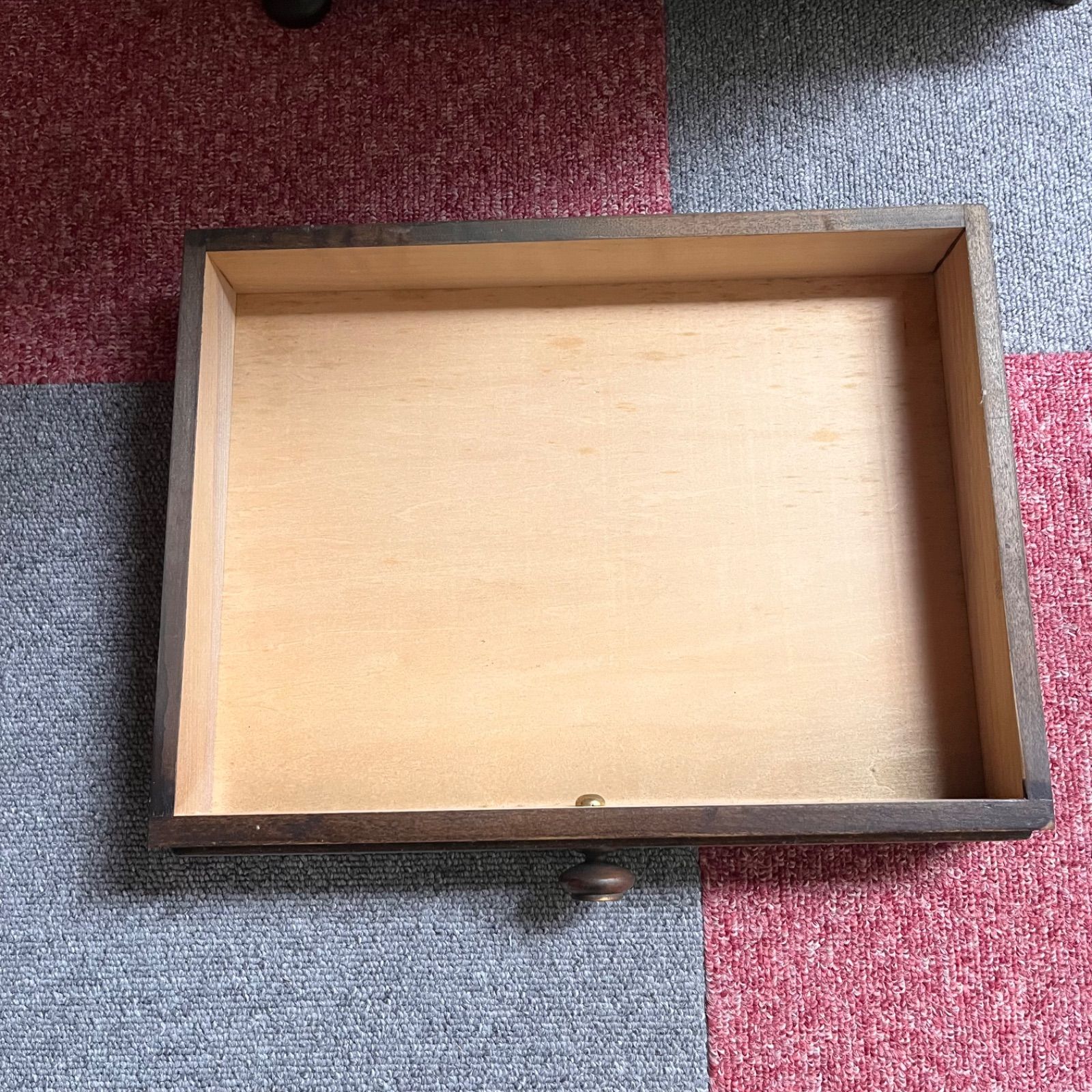 昭和レトロ 木製 電話台 ファックス台 ろくろ脚 飾り棚 花台
