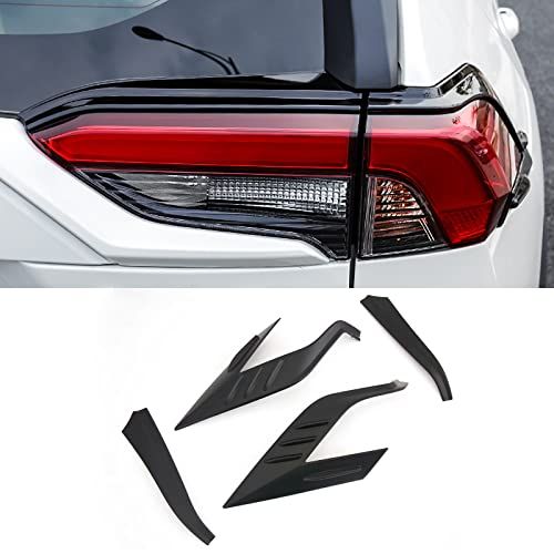 N◆KELEIMAIトヨタ RAV4 50系 専用 テールライト カバー ガーニッシュ テールランプカバー リアテールランプ 4P ABS外装アクセサリー新型 RAV4 2019年?XA50系【ブラック】 65e738ea