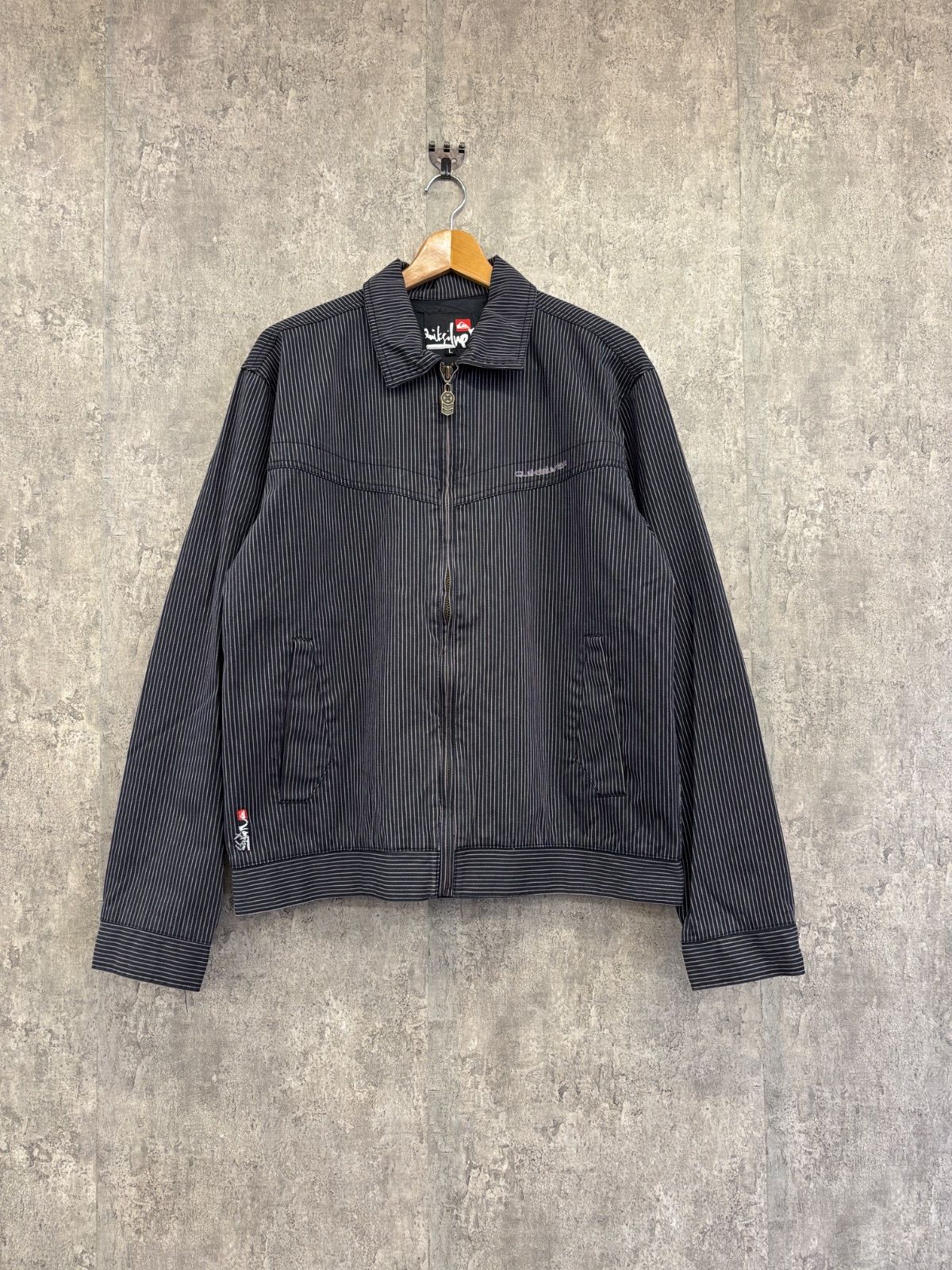 90’s～00’s　QUIKSILVER/クイックシルバー　ストライプフルジップジャケット