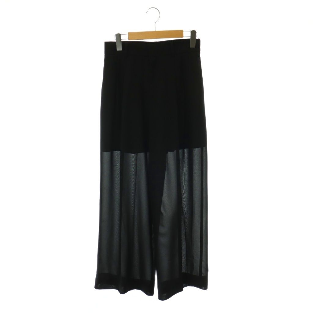 ドゥーズィエムクラス DEUXIEME CLASSE エブリデイアイライク EVERYDAY I LIKE 26SS Minimal Sheer パンツ シアー ワイド センタープレス 34 黒 ブラック /HS ■OS