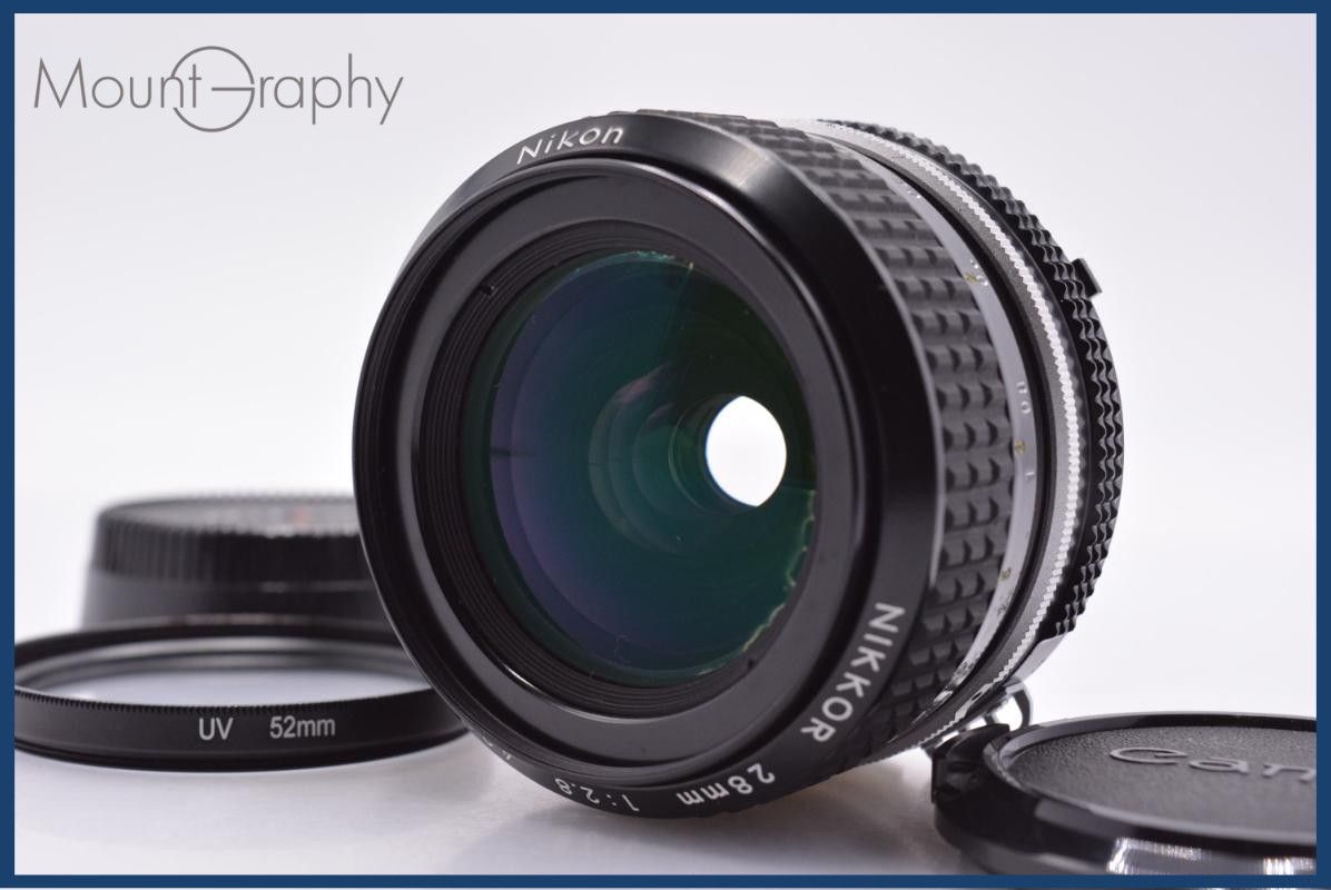 【動作保証】 ニコン Nikon NIKKOR 28mm F2.8 Ai 前後キャップ＆レンズフィルター付 同梱無料 #am9602 24,743円