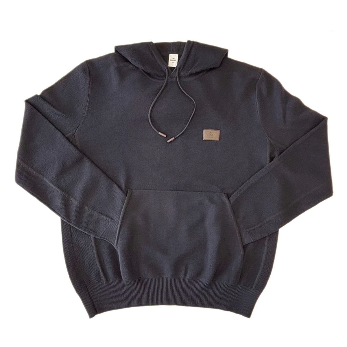 【 中古 】 ベルルッティ BERLUTI メンズ パーカー シャドゥ フーディ 長袖 ウール シルク ネイビー 2XL