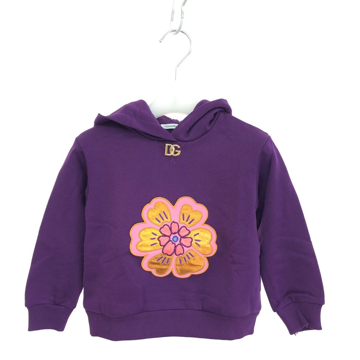 DOLCE&GABBANA ドルチェ&ガッバーナ パーカー サイズ:89-95 花柄/ロゴ パープル キッズ / 240001219039