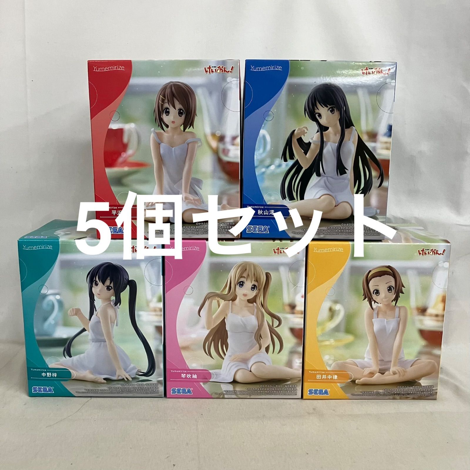 Unopened K-ON! Yumemirize Hirasawa Yui Nakano Azusa Akiyama Mio Tainaka Ritsu Kotobuki Tsumugi Figure Set of 5 SF8E85 c107