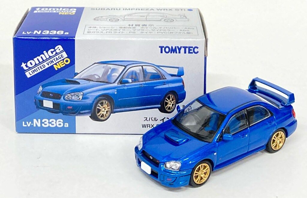 TOMYTEC TOMICA LIMITED VINTAGE NEO スバル インプレッサ WRX STi (青) 2003年式 LV-N336a