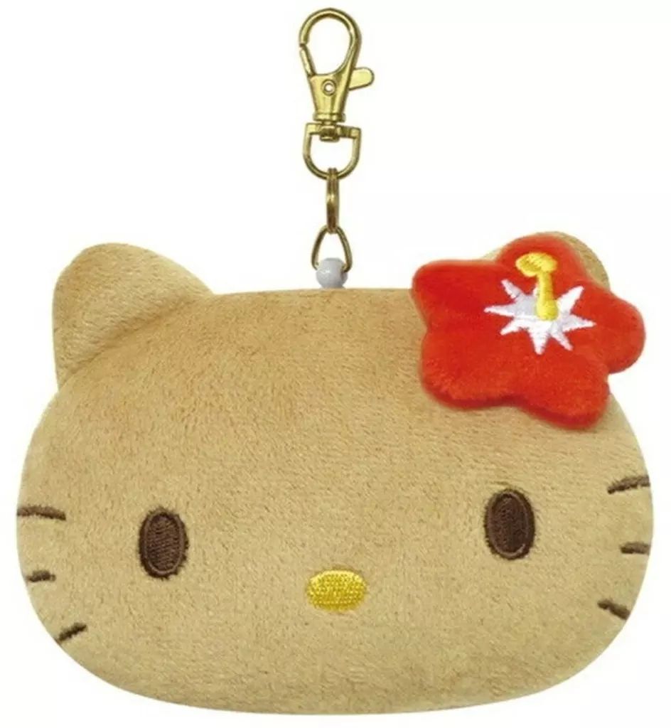 [Used] Wallet/Pass Case Hello Kitty (Hibiscus) Face Pass Case Sunscreen Series “Sanrio Characters”