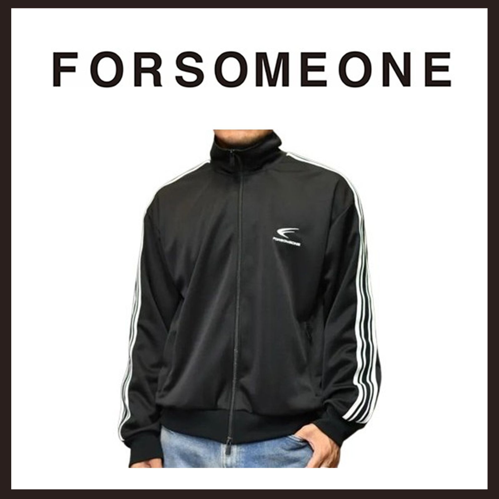 新品未使用　FORSOMEONE（フォーサムワン）　FF トラックジャケット　46　ブラック 16,100円