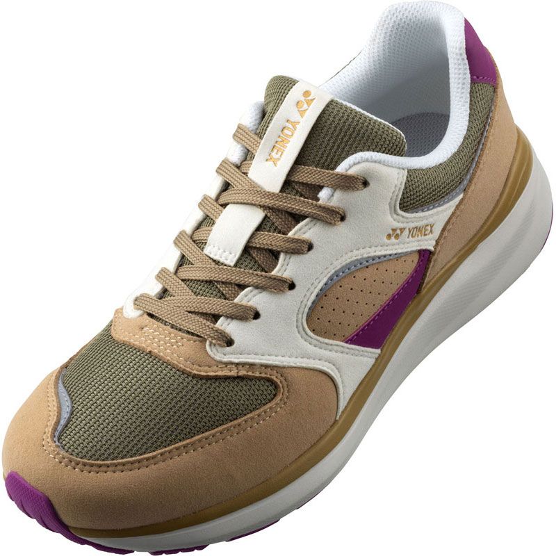 YONEX ヨネックス パワークッション 123 ウェルネス シューズ shw123-315、(315)ベージュ/ピンク