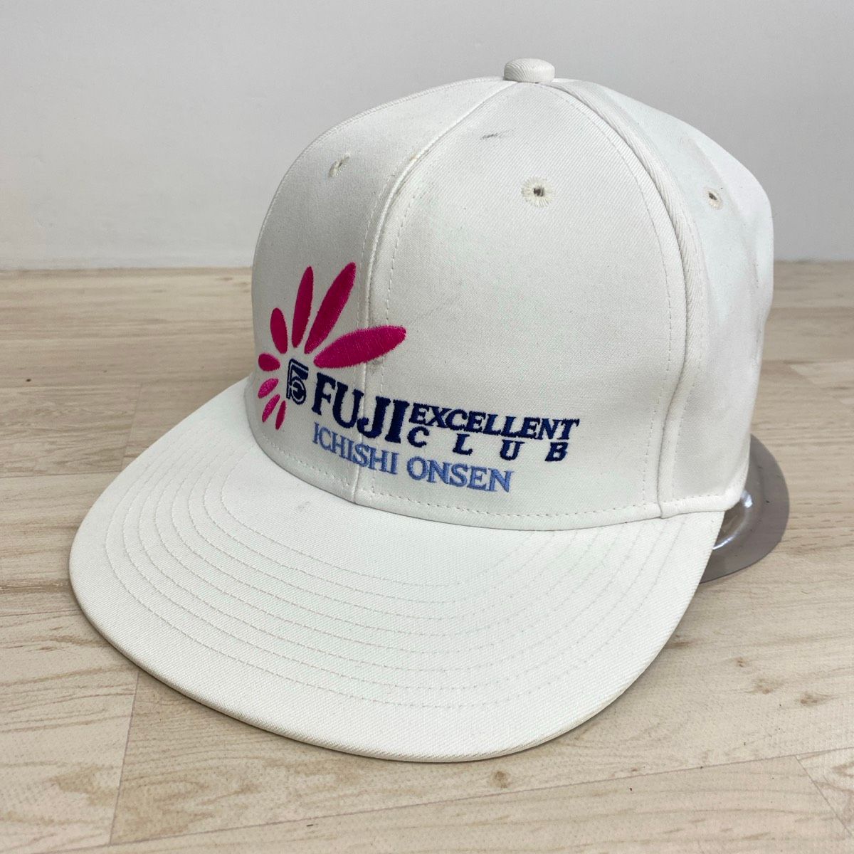 Good Condition Mizuno Pro/Mizuno Pro Golf Cap White FUJI EXCELLENT CLUB Embroidered Hat White [OA06301]
