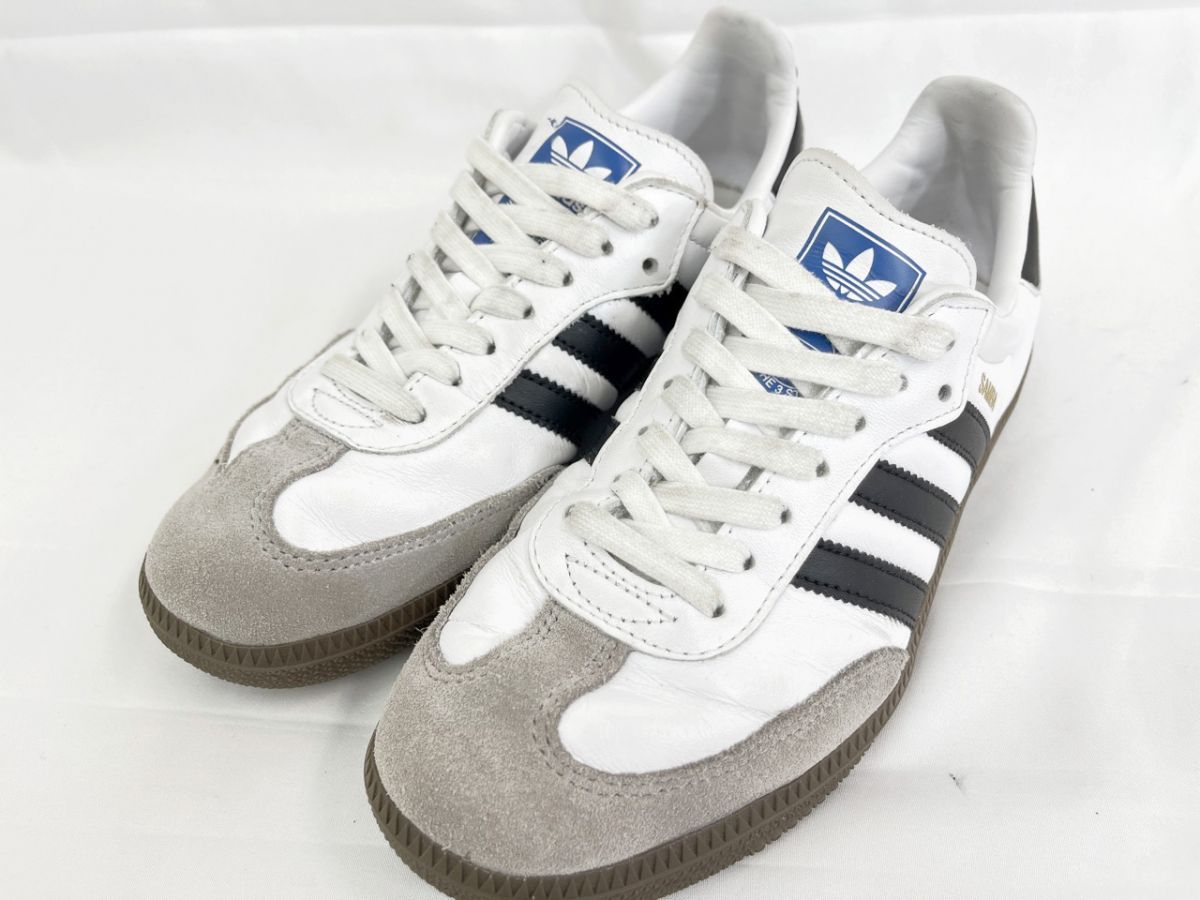 adidas アディダス SAMBA OG B75806 ローカット スニーカー size24.5/ホワイト系 ■■◎レディース