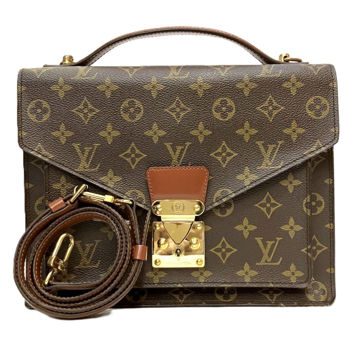 ルイ・ヴィトン LOUIS VUITTON モンソー28 モノグラム ビジネスバッグ モノグラムキャンバス M51185 メンズ