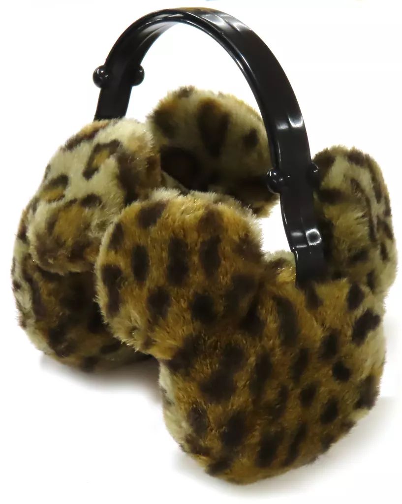 [Used] Accessories (non-metallic) Mickey Mouse (leopard pattern/black) earmuffs (earmuffs) “Disney” Tokyo Disney Resort limited