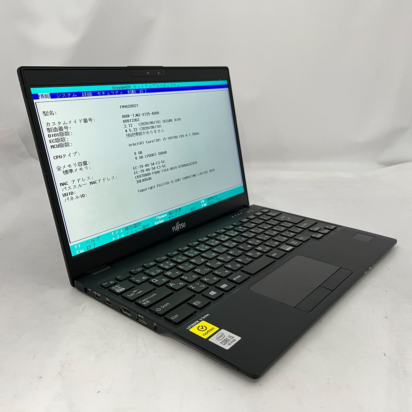 ジャンク】富士通LIFEBOOK U9310/D Core i5 8GB - メルカリ