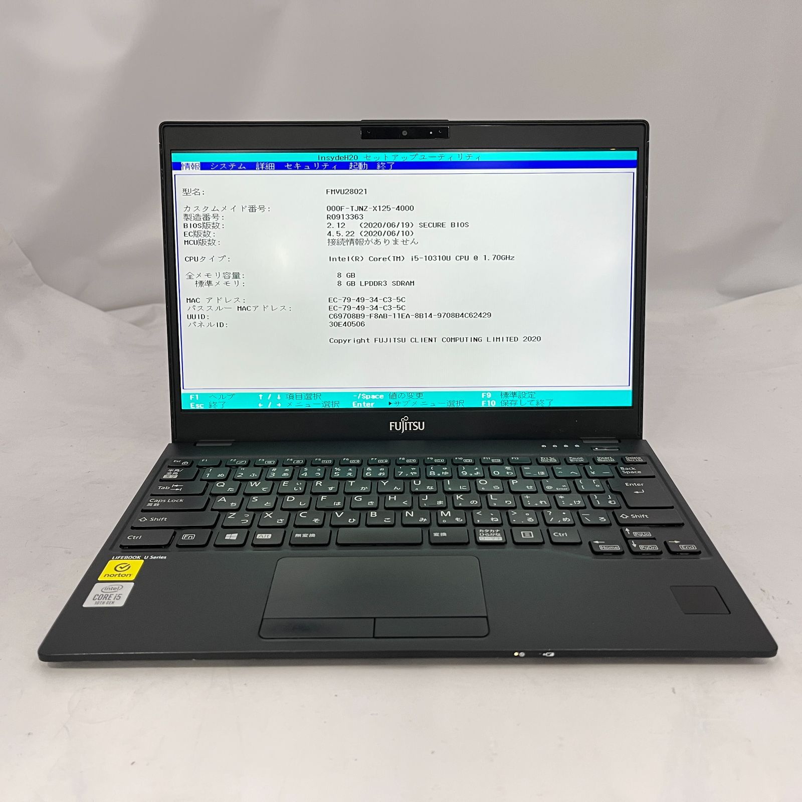 ジャンク】富士通LIFEBOOK U9310/D Core i5 8GB - メルカリ