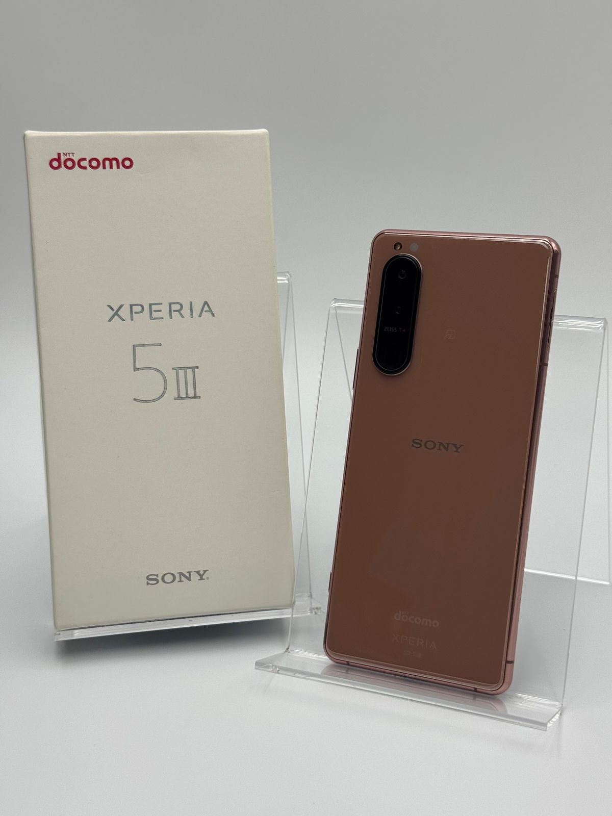 【箱付き中古B】Xperia 5 III SO-53B 8GB+128GB ピンク SIMフリー 白ロム