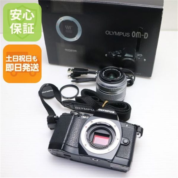 超美品 E-M10 レンズキット ブラック 即日発送 ミラーレス一眼 OLYMPUS 本体 土日祝発送OK