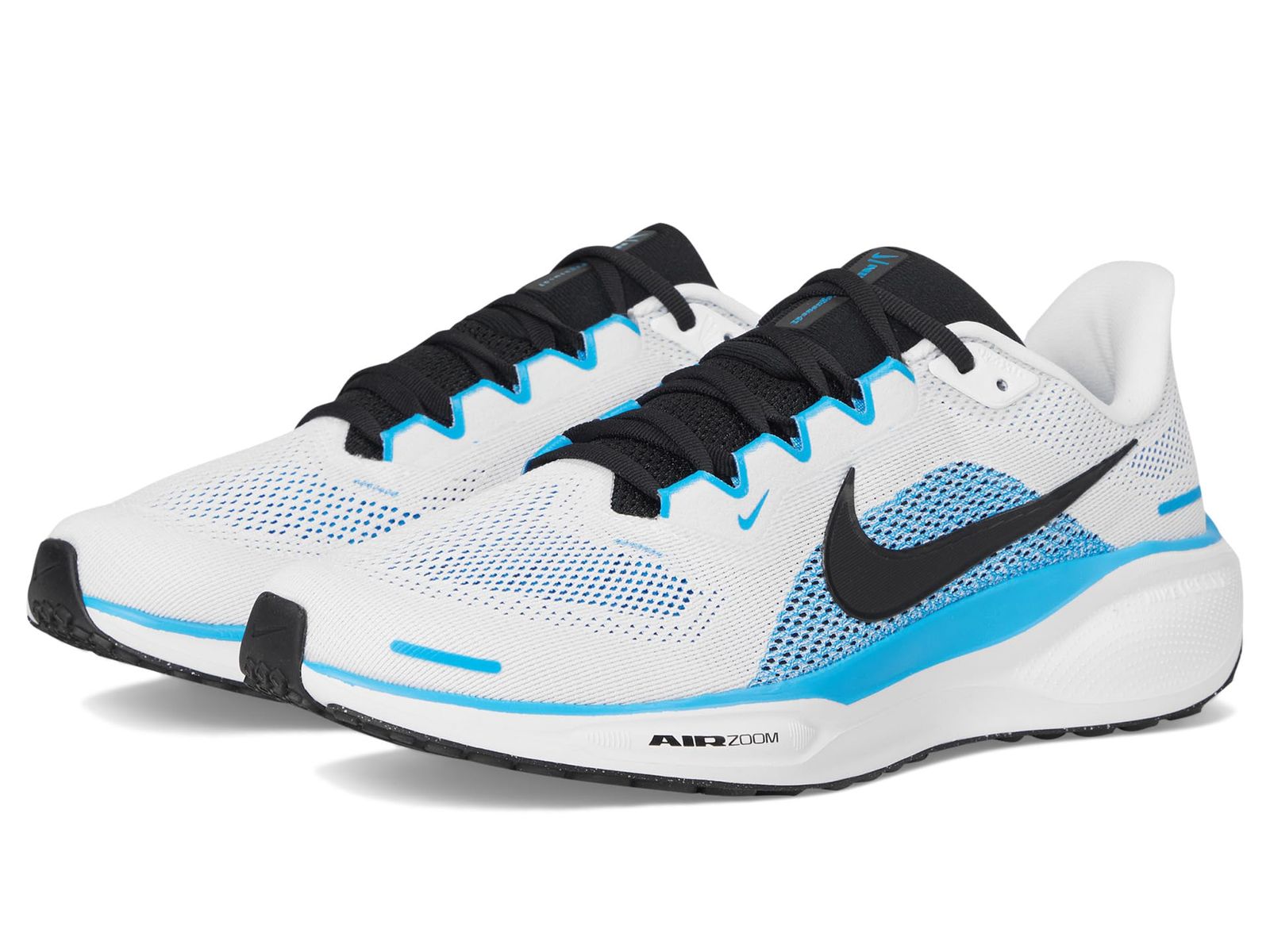 Nike メンズ Pegasus 41 ランニングシューズ [ホワイト/ブラック/ブルーヒーロー] [26.5 cm]
