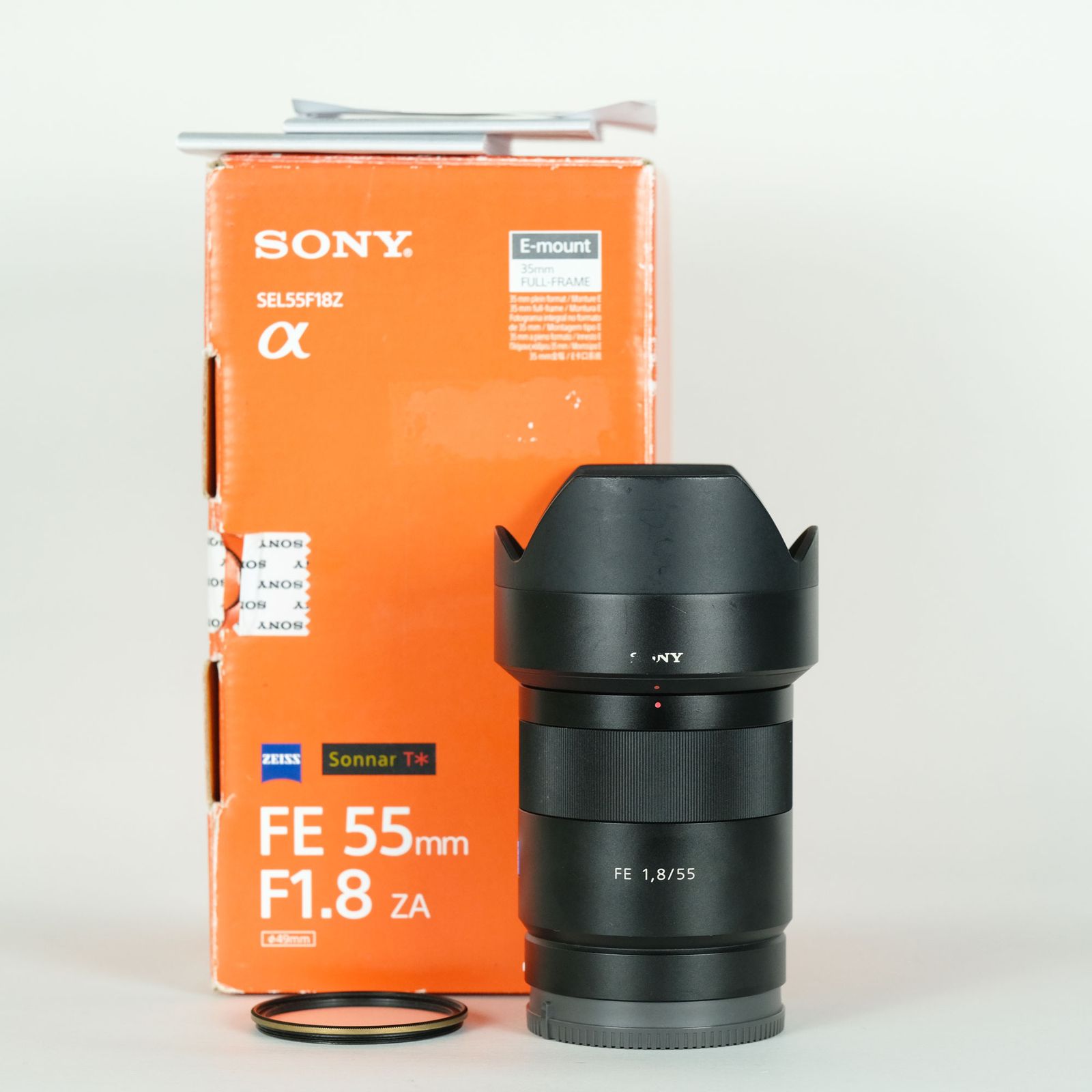 [良品 | フィルター付] SONY Sonnar T* FE 55mm F1.8 ZA SEL55F18Z | SONY Eマウント