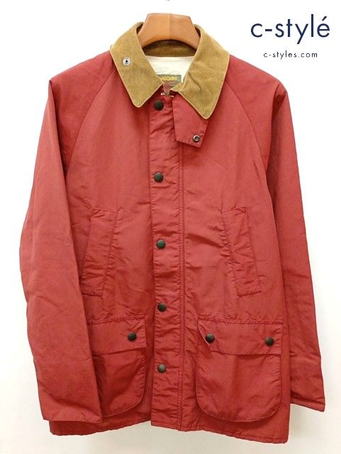 [人気] Barbour バブアー ジャケット L レッド系 BEDALE 1401001 | ★ W801