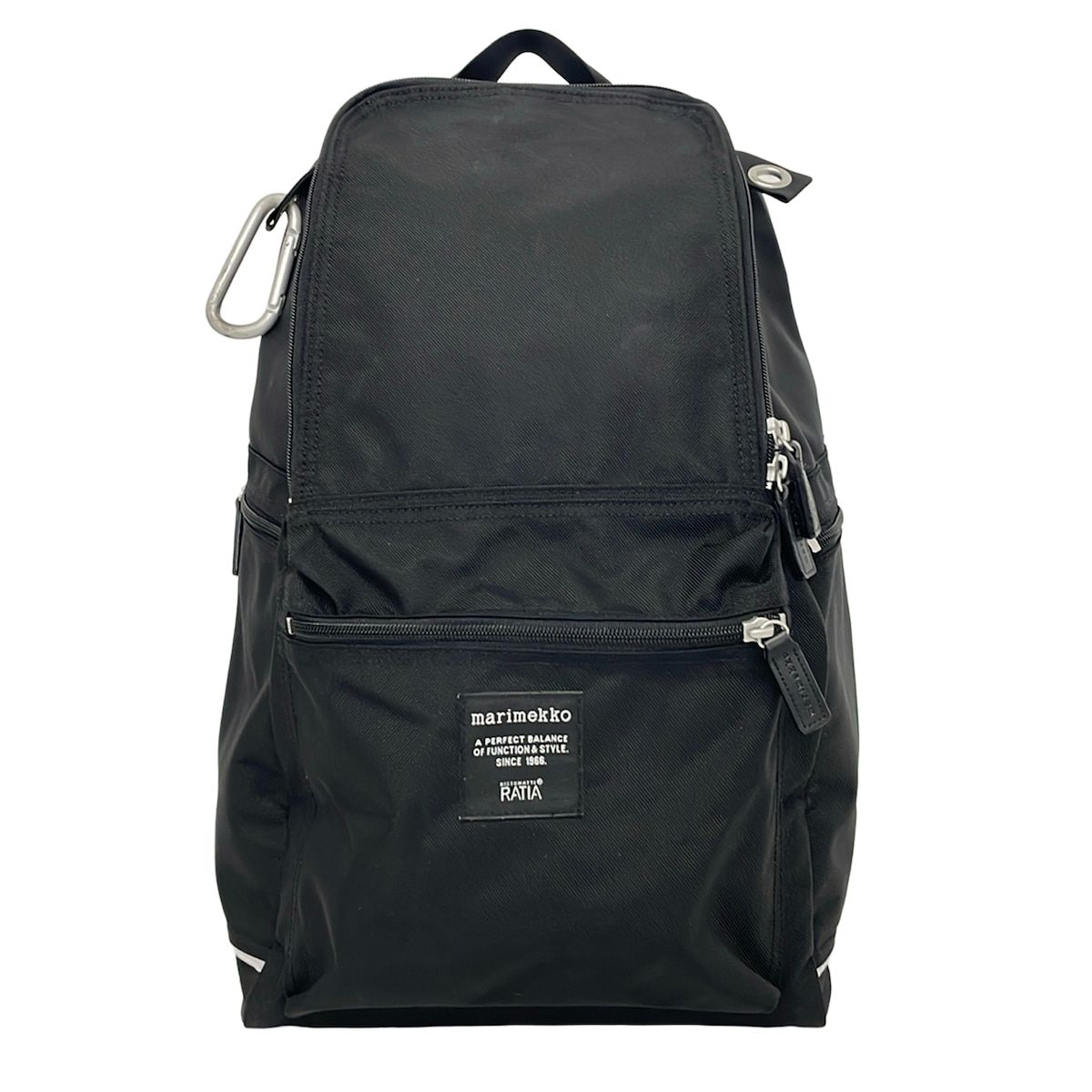 marimekko(マリメッコ) リュックサック美品 Roadie(ローディ) 黒