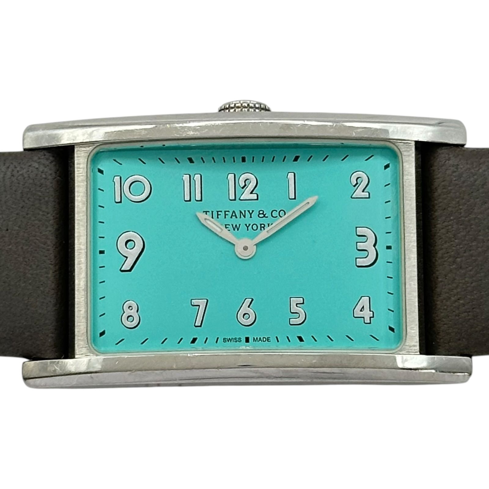 ティファニー TIFFANY＆CO イーストウエスト ティファニーブルー ステンレススチール クオーツ レディース 腕時計