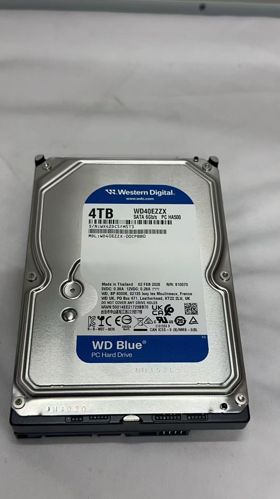 ジャンク Western Digital WD Blue 内蔵HDD 4TB WD40EZZX ++925660 11,550円