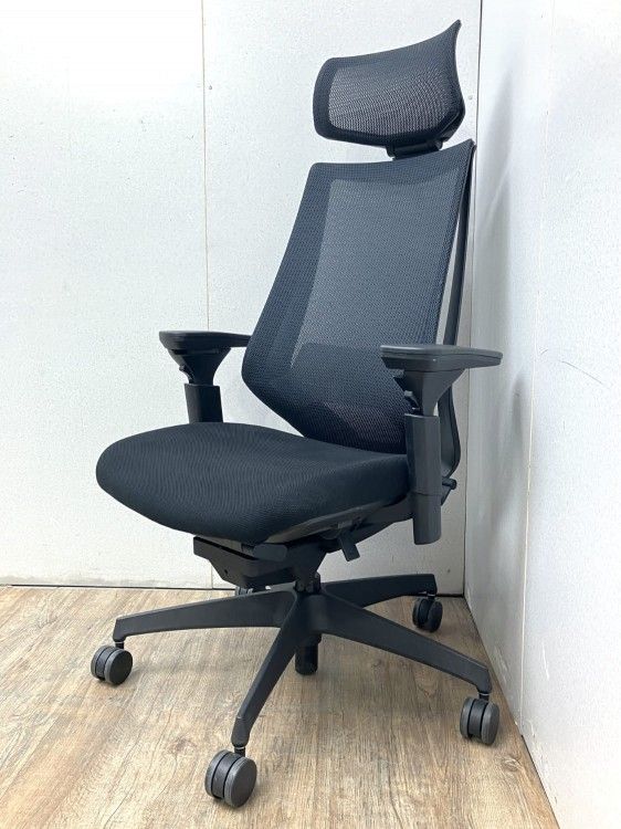 【中古品】コクヨ 可動肘付デュオラチェア CRS-G3000E6 ブラック