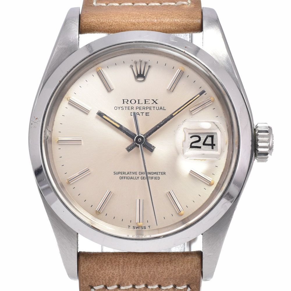 ロレックス ROLEX 1500 ヴィンテージ オイスターパーペチュアル デイト Cal.1570 シルバー 自動巻き メンズ 良品 腕時計 E#149801 224,550円