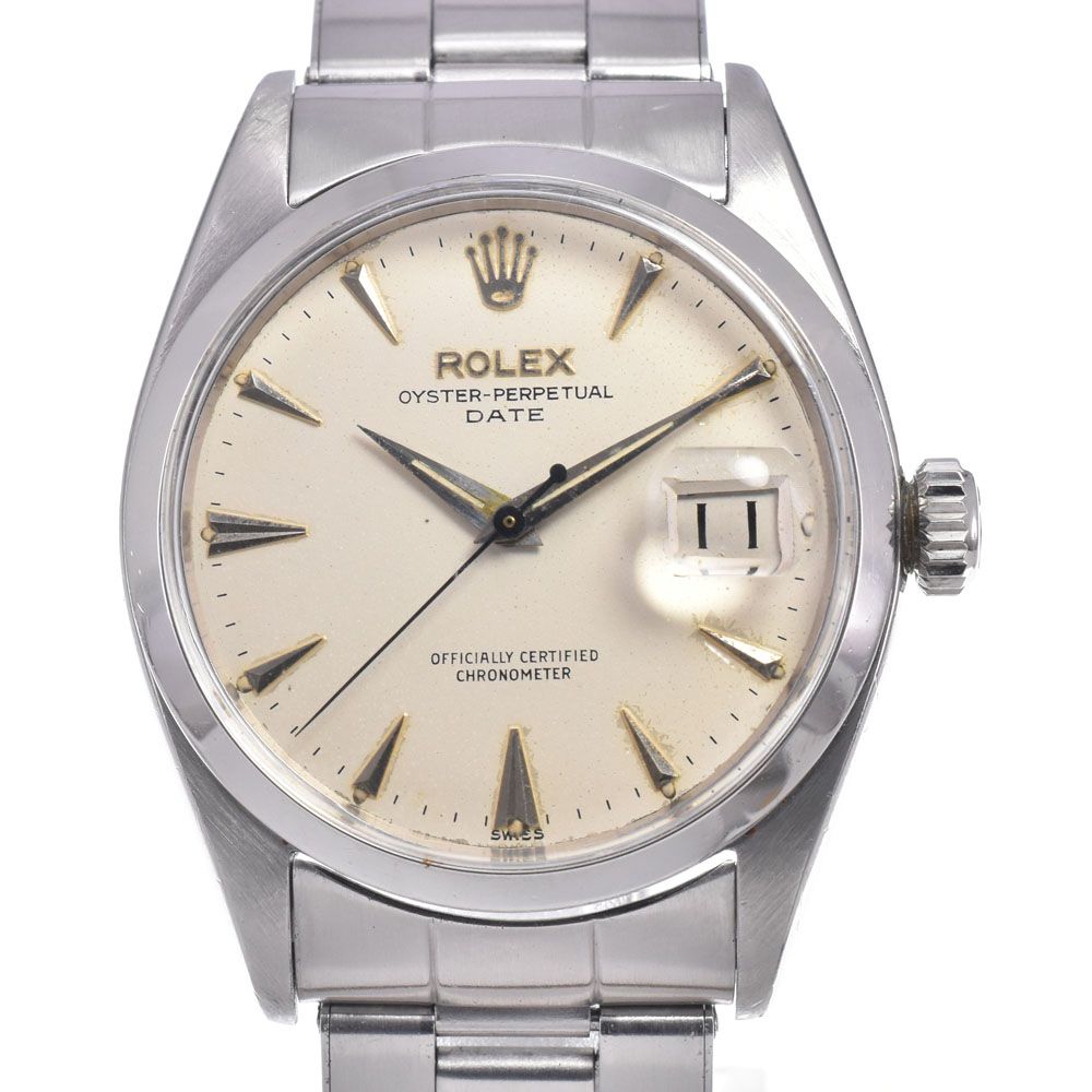 ロレックス ROLEX 6534 ヴィンテージ オイスターパーペチュアル Cal.1030 バタフライローター シルバー 自動巻き メンズ 腕時計 E#149102