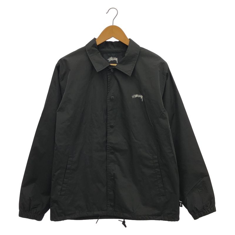 【中古】STUSSY コーチジャケット M ブラック[10]