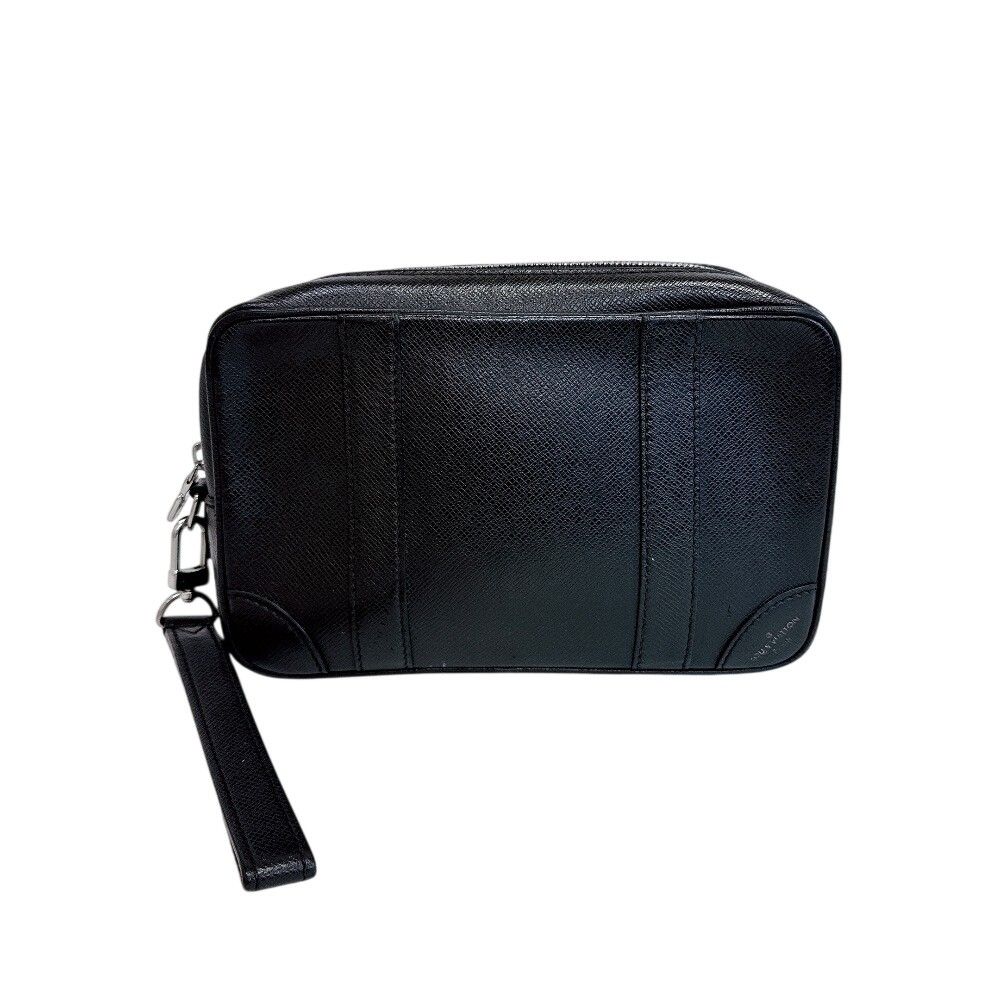 LOUIS VUITTON ルイヴィトン M30939 ポシェット カサイ タイガ レザー セカンドバッグ ブラック