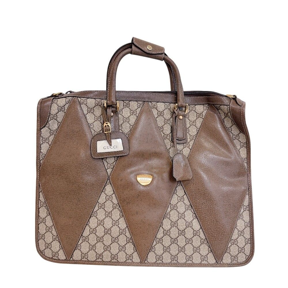 GUCCI グッチ GG柄 レザー ビジネスバッグ ブラウン 31,980円