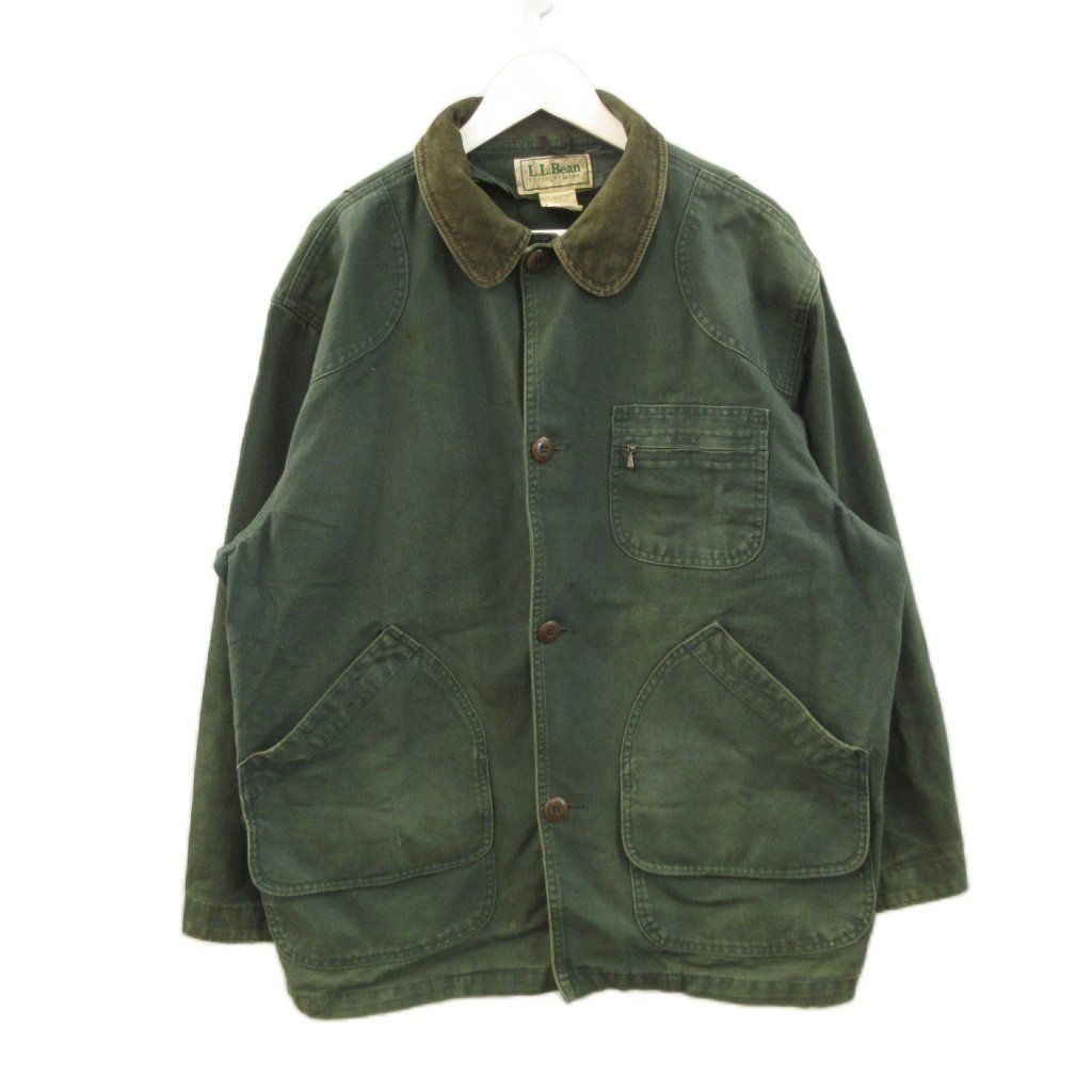 エルエルビーン L.L.BEAN 80s ダック ハンティングジャケット L USA製 グリーン ヴィンテージ カバーオール