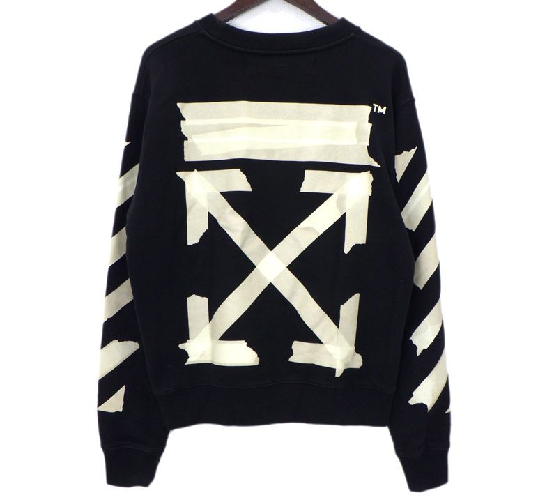 オフホワイト OFF WHITE 20SS 【 Tape Arrows Slim Crewneck OMBA025R20E30002 】 テープ アロー スリム クルーネック スウェット トレーナー　n11775