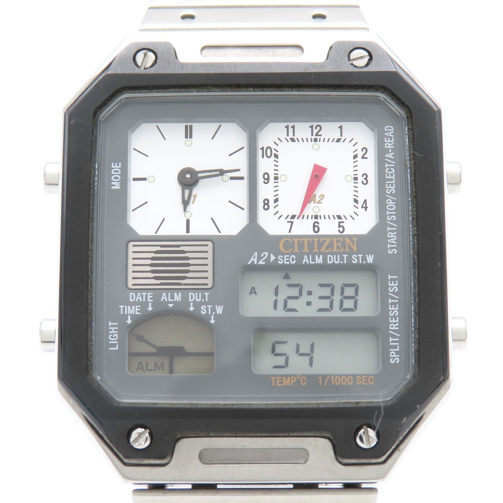 CITIZEN　シチズン　JOURNAL STANDARD　ジャーナルスタンダード　別注　8989-003T306　サーモセンサー　デジタル　アナログ　腕時計　SS　クオーツ　Qz　クォーツ　限定　【中古】
