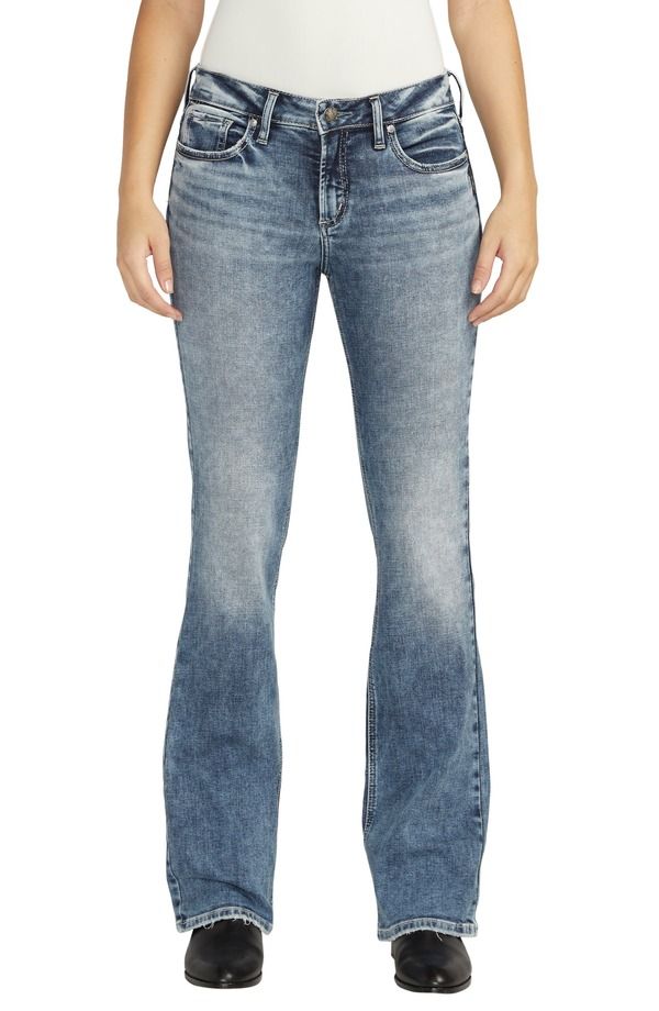 シルバー ジーンズ レディース シューズ ブーツ・レインブーツカット ローライズ Silver Jeans Co Suki Low Rise Bootcut Jeans Indigo インディゴ