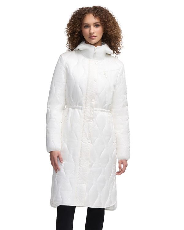 パジャール レディース アウター ジャケット・ブルゾン キルティング Pajar Sterling Onion Quilted Longline Anorak White Op ホワイト