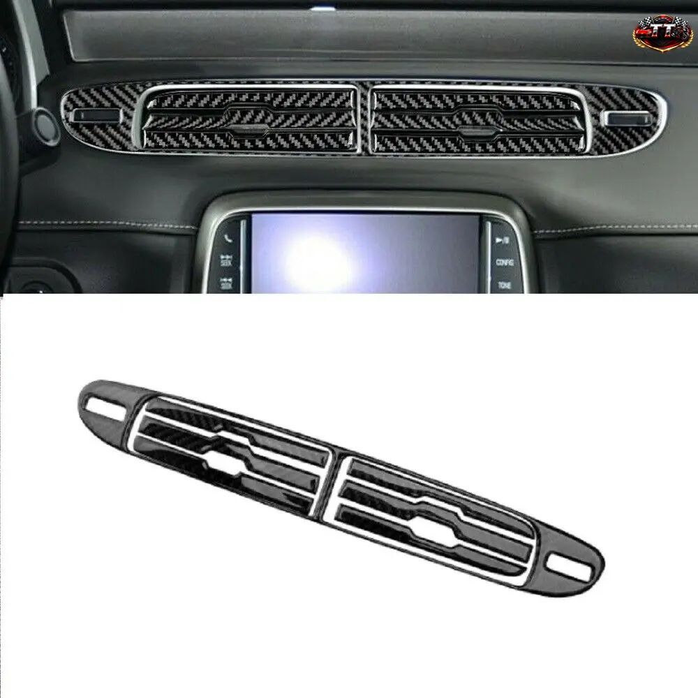 カーボンファイバー製エアコン吹き出し口トリムカバーキット シボレー カマロ 2010-2011