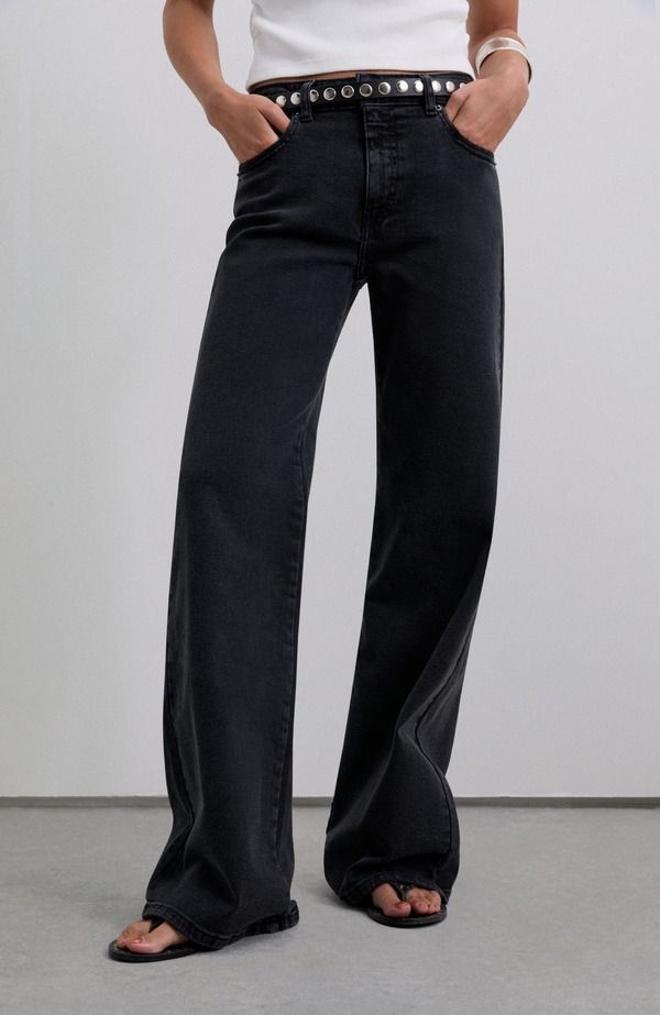 スカルパーズ レディース ボトムス デニムパンツ ブーツ Scalpers Bootcutrelax Denim Black ブラック