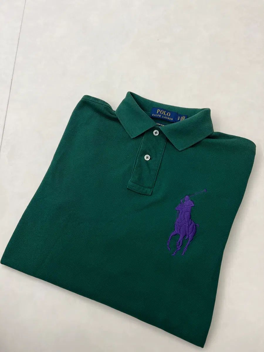 正規品 ポロ ダークグリーン ビックポニー 長袖 カラーTシャツ スリムフィット S(95) 6,800円