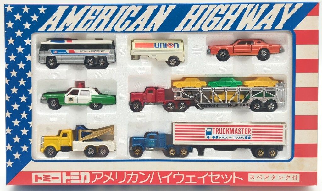 トミー トミカギフトセット日本製 アメリカンハイウェイセット(B)(スペアタンク付き) G-80
