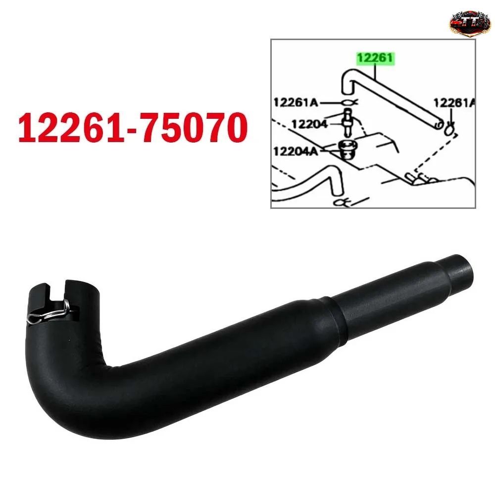 トヨタ タコマ 1999-2004 2.4L 2.7L 12261-75070 1226175070 PCV ベンチレーションバルブホース クランクケースブリーザー 自動車部品